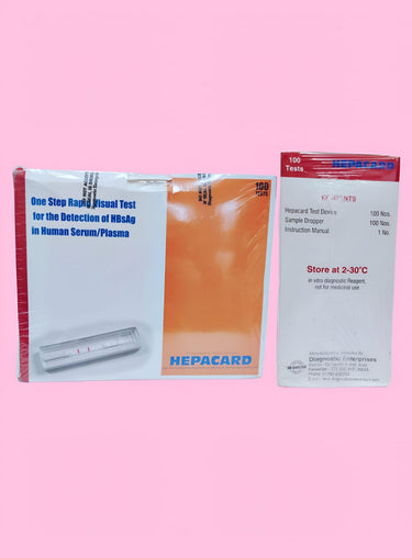 Hepacard HBsAg Rapid Test (Box of Test Kit 100 ) - J.Mitra